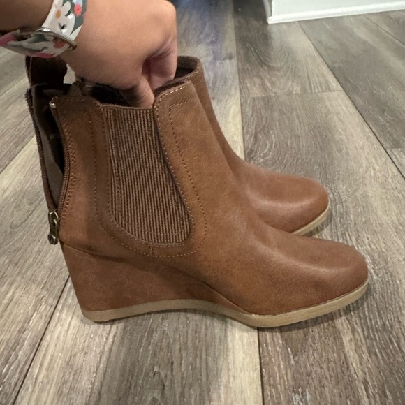 Blowfish Malibu Shoes - Blowfish Brown Wedge Ankle Boots